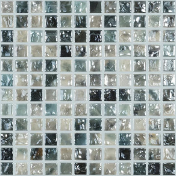 Level Air, 1" x 1" Glass Tile | Mosaic Pool Tile by Vidrepur 