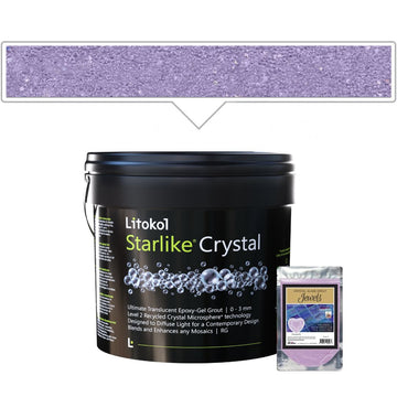 Litokol Starlike Crystal product with a small container of 'Jewels' on a white background