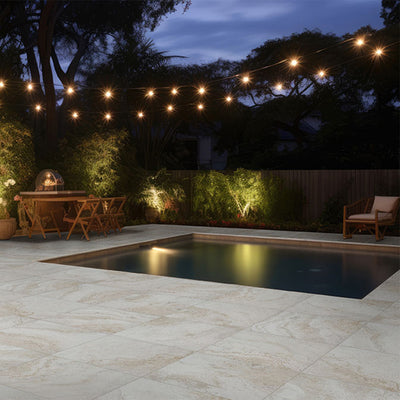 Living Style Travertino, 24" x 24" - 2CM Outdoor Porcelain Paver