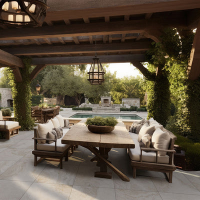 Living Style Travertino, 24" x 24" - 2CM Outdoor Porcelain Paver