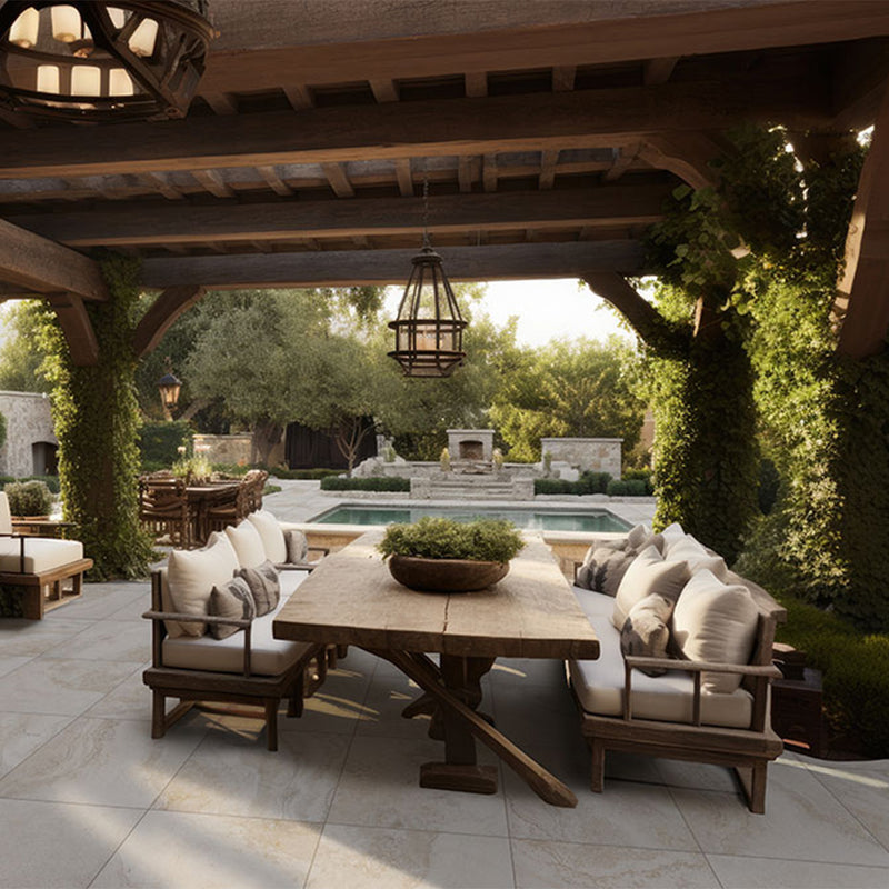 Living Style Travertino, 24" x 24" - 2CM Outdoor Porcelain Paver