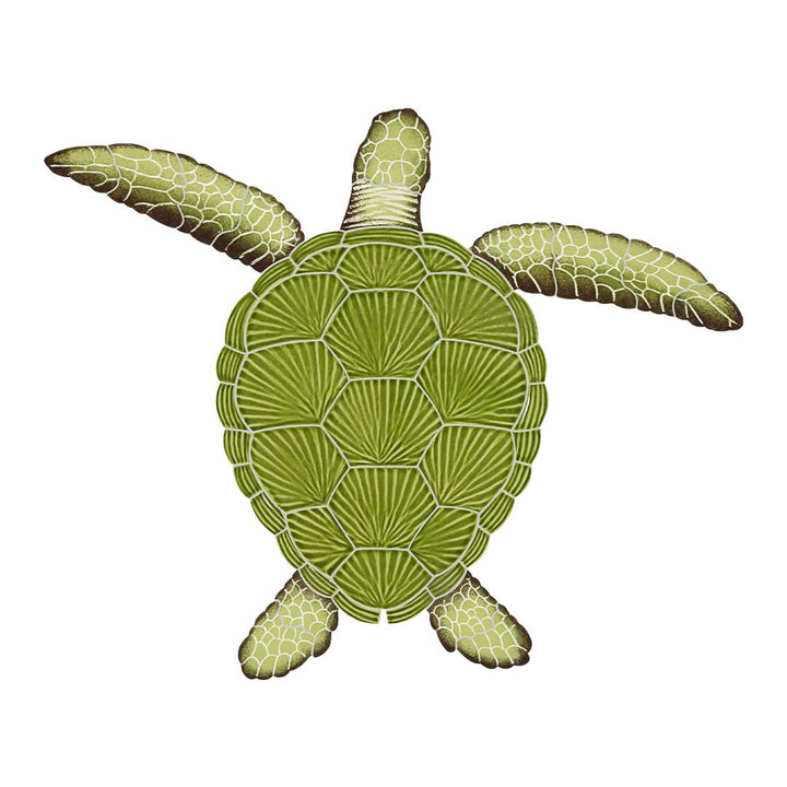 Loggerhead Turtle - Green - Pool Mosaic