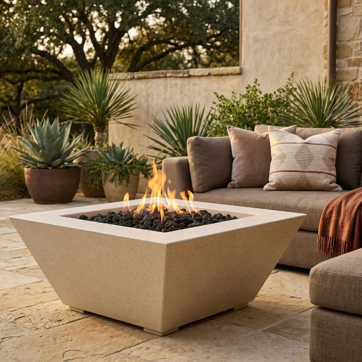 Prism Hardscapes Lombard Fire Table | Outdoor Gas Fire Pit