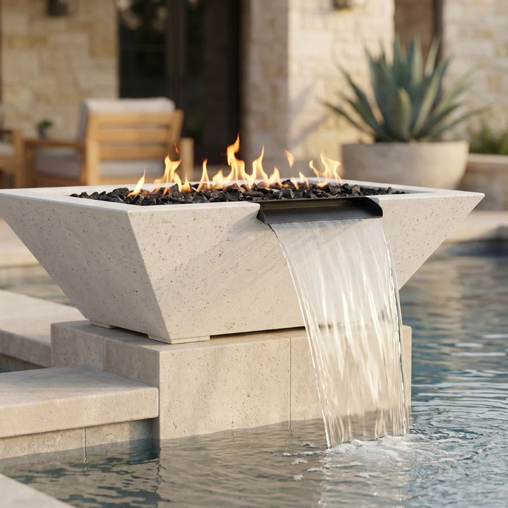 Prism Hardscapes Lombard Fire/Water Bowl Gas Fire Feature