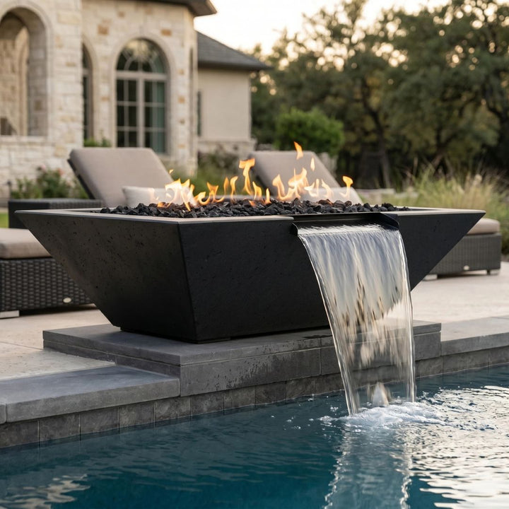 Prism Hardscapes Lombard Fire/Water Bowl Gas Fire Feature