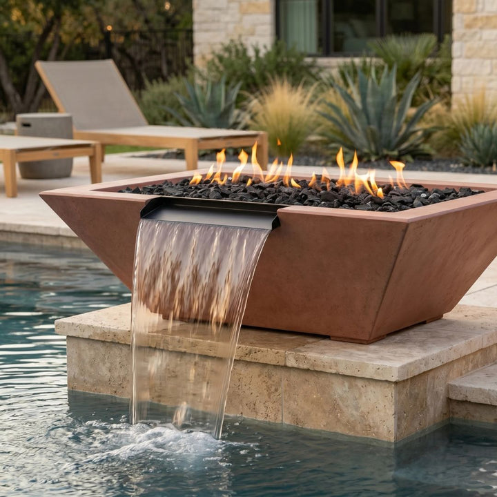 Prism Hardscapes Lombard Fire/Water Bowl Gas Fire Feature