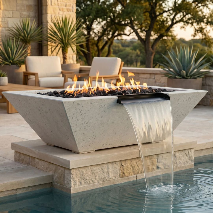 Prism Hardscapes Lombard Fire/Water Bowl Gas Fire Feature