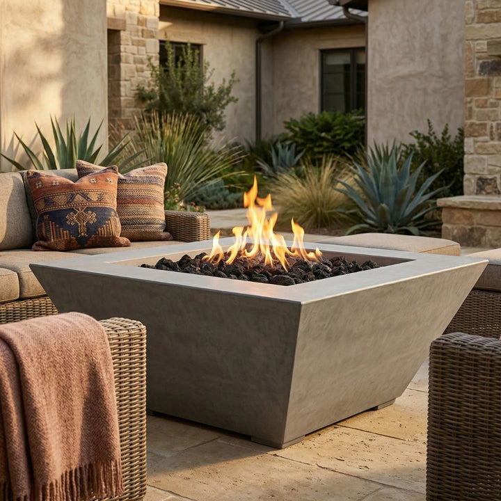 Prism Hardscapes Lombard Fire Table | Outdoor Gas Fire Pit