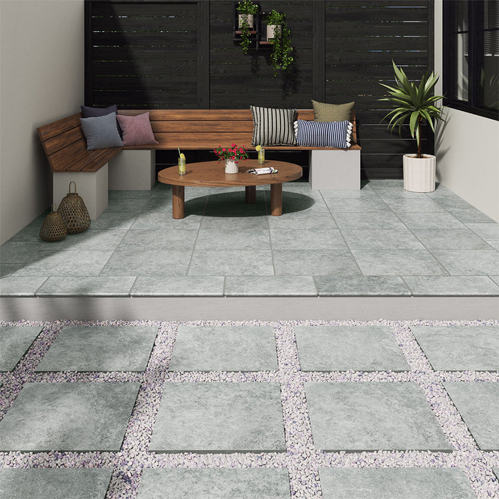 Lunar Silver, 24" x 24" | 2CM Porcelain Pool Pavers by MSI