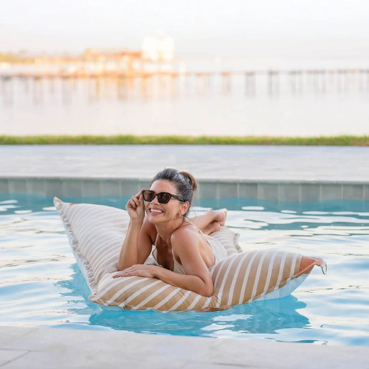 Lux Twilight Lagoon Lounger - Sand Stripe