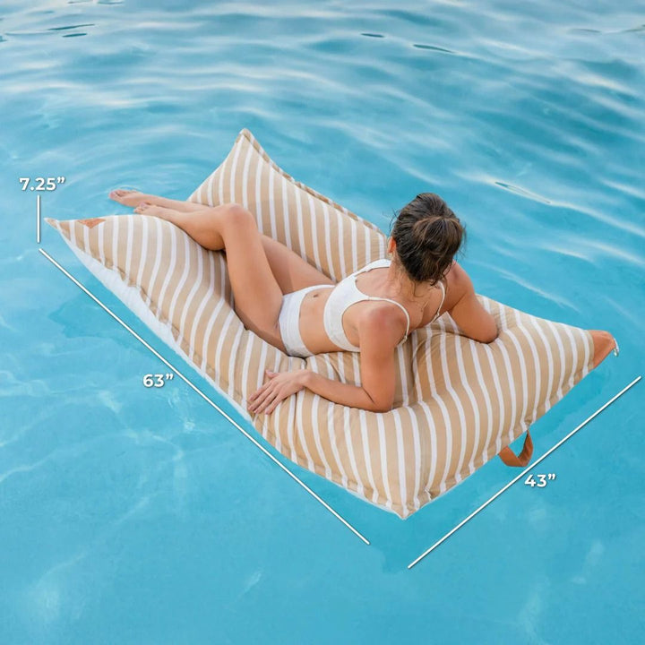Lux Twilight Lagoon Lounger - Sand Stripe