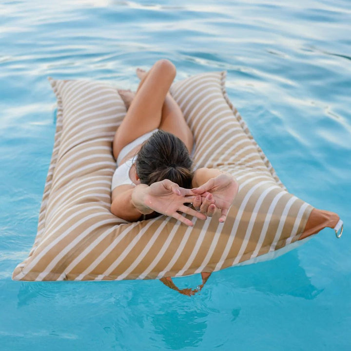 Lux Twilight Lagoon Lounger - Sand Stripe