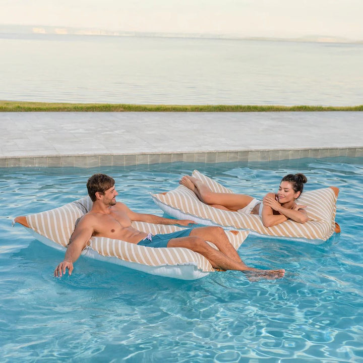 Lux Twilight Lagoon Lounger - Sand Stripe