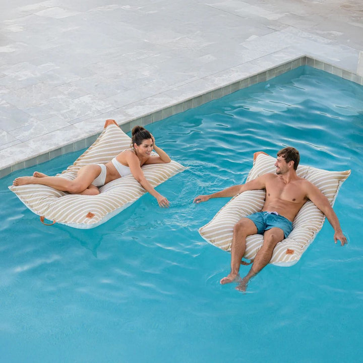 Lux Twilight Lagoon Lounger - Sand Stripe
