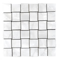 Mother of Pearl Matte Silver, Basketweave Mosaic - Porcelain Tile