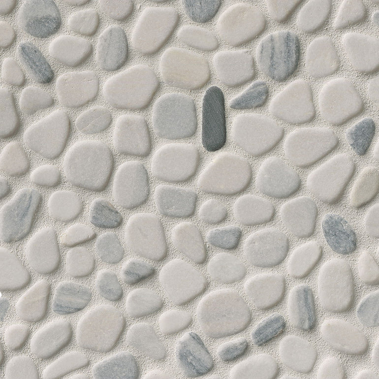 Black and White, Pebble Tile | MSI Natural Stone Tile | THDW1-SH-PEB