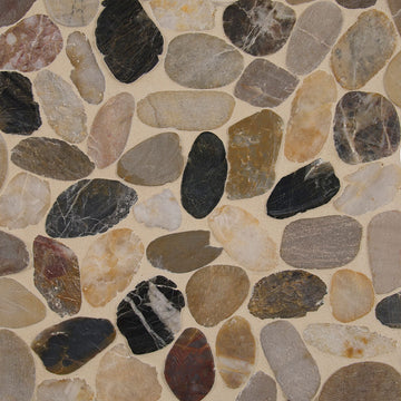 Mix River, Pebble Tile | MSI Natural Stone Tile | SMOT-PEB-MIXRVR