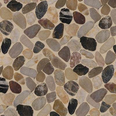 Mix River, Pebble Tile | MSI Natural Stone Tile | SMOT-PEB-MIXRVR
