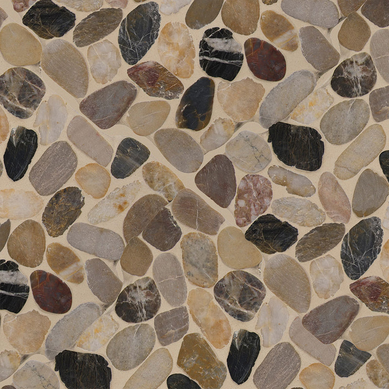 Mix River, Pebble Tile | MSI Natural Stone Tile | SMOT-PEB-MIXRVR