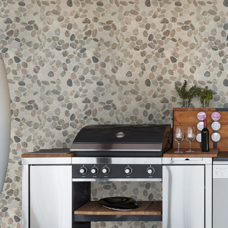 Mix River, Pebble Tile | MSI Natural Stone Tile | SMOT-PEB-MIXRVR