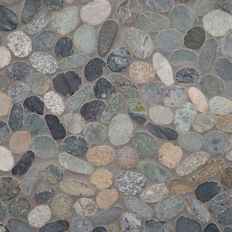Sliced Rainforest, Pebble Tile | MSI Stone Tile | SMOT-PEB-RAIFOR