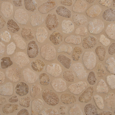 Travertine Blend, Pebble Tile | MSI Stone Tile | SMOT-PEB-TRAVBLND