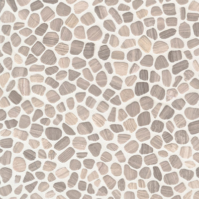 White Pebbles, Pebble Tile | Natural Stone by MSI | SMOT-PEB-WHTOAK