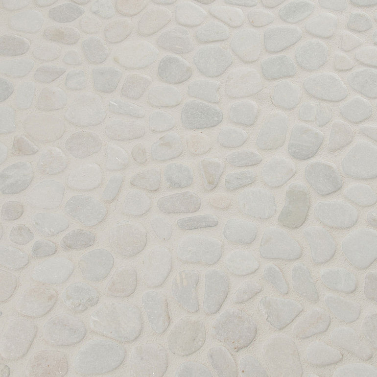 White Pebbles, Pebble Tile | Natural Stone Tile by MSI | SMOT-PEB-WHT