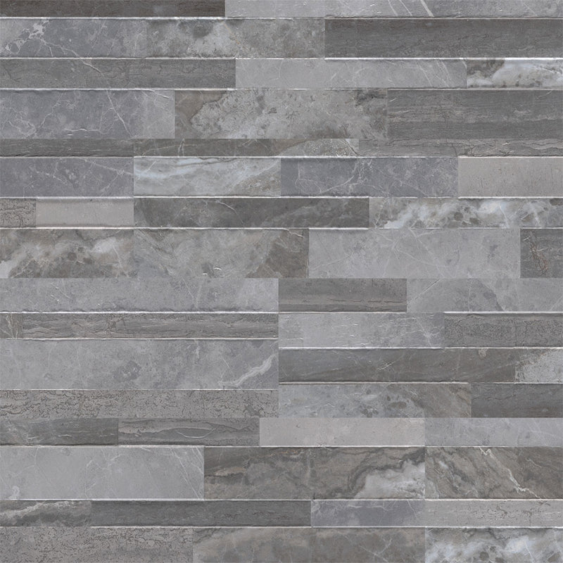 Palisade Grey, 6" x 24" Porcelain Stacked Ledger Tile | NPALGRE6X24 