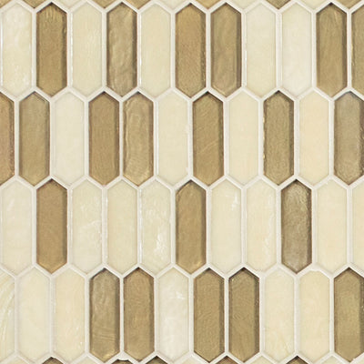 Pixie Gold, Glass Tile | SMOT-GLSPK-PIXGLD6MM | Hexagon Tile by MSI