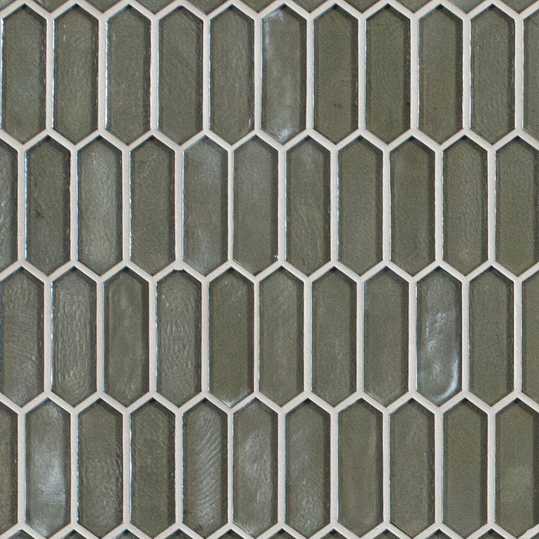 Pixie Grigia, Glass Tile | SMOT-GLSPK-PIXGRI6MM | Hexagon Tile by MSI