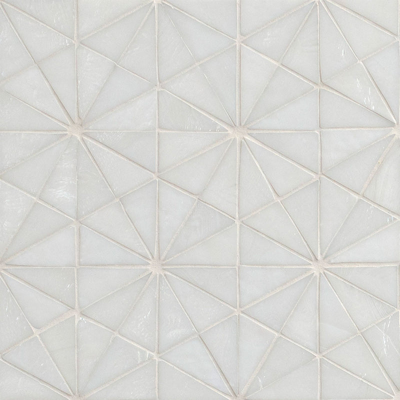 Stella Blanca, Glass Tile | SMOT-GLS-STEBLA6MM | Triangle Tile by MSI