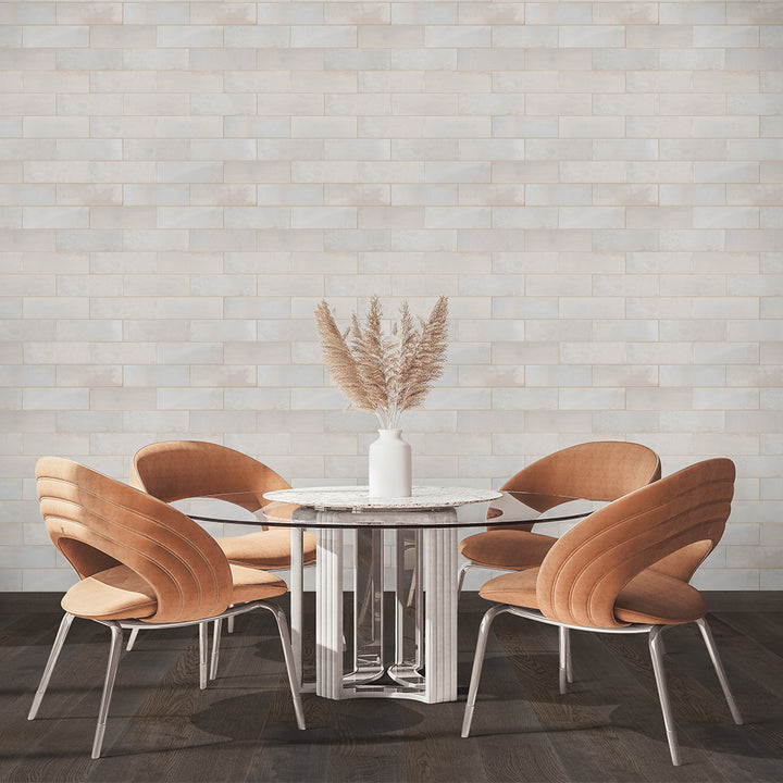Marza Pearl, 4" x 12" Ceramic Tile | Backsplash & Wall Tile by MSI
