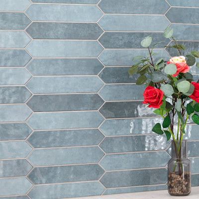 Renzo Denim Pickett 2.5" x 13" | Ceramic Tile for Kitchens & Bathrooms