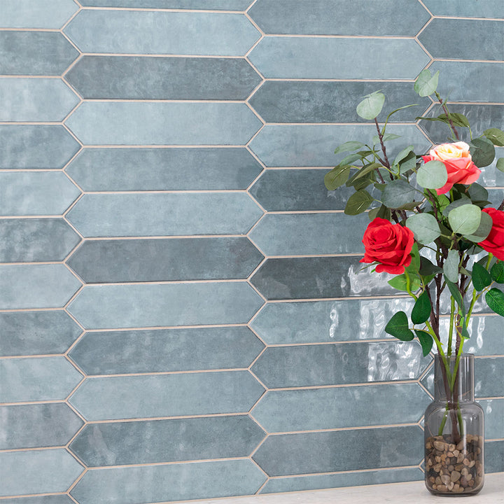 Renzo Denim Pickett 2.5" x 13" | Ceramic Tile for Kitchens & Bathrooms