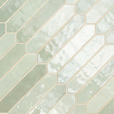 Renzo Jade Pickett 2.5" x 13" | Ceramic Tile for Kitchens & Bathrooms
