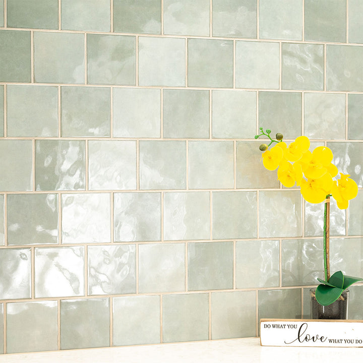 Renzo Jade, 5" x 5" | Ceramic Tile for Kitchens and Bathrooms