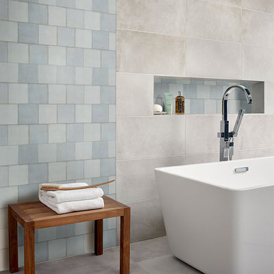 Renzo Sky, 5" x 5" | Ceramic Tile for Kitchens and Bathrooms