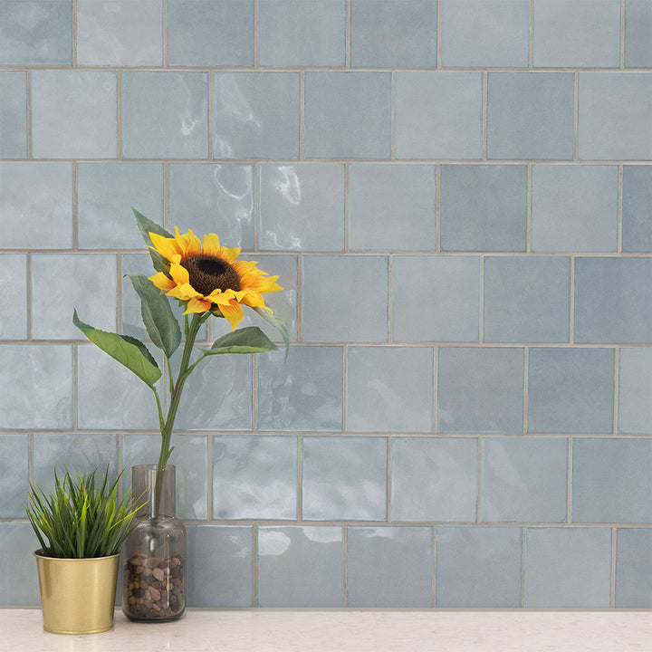 Renzo Sky, 5" x 5" | Ceramic Tile for Kitchens and Bathrooms