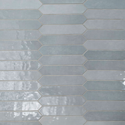 Renzo Sky Pickett 2.5" x 13" | Ceramic Tile for Kitchens & Bathrooms