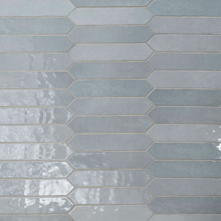 Renzo Sky Pickett 2.5" x 13" | Ceramic Tile for Kitchens & Bathrooms