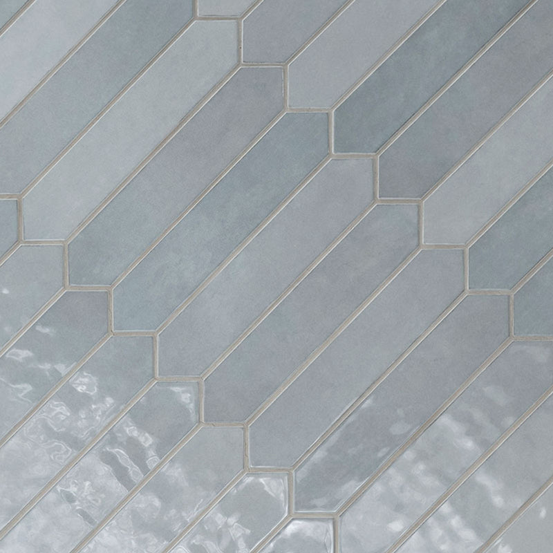 Renzo Sky Pickett 2.5" x 13" | Ceramic Tile for Kitchens & Bathrooms