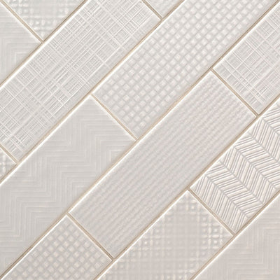 Dusk 3D Mix, 4" x 12" Ceramic Tile | Kitchen Backsplash Tile by MSI