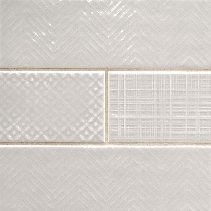 Dusk 3D Mix, 4" x 12" Ceramic Tile | Kitchen Backsplash Tile by MSI