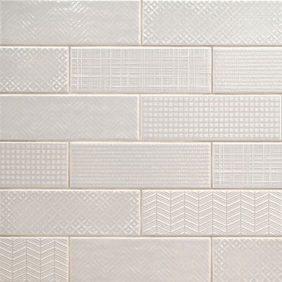 Dusk 3D Mix, 4" x 12" Ceramic Tile | Kitchen Backsplash Tile by MSI