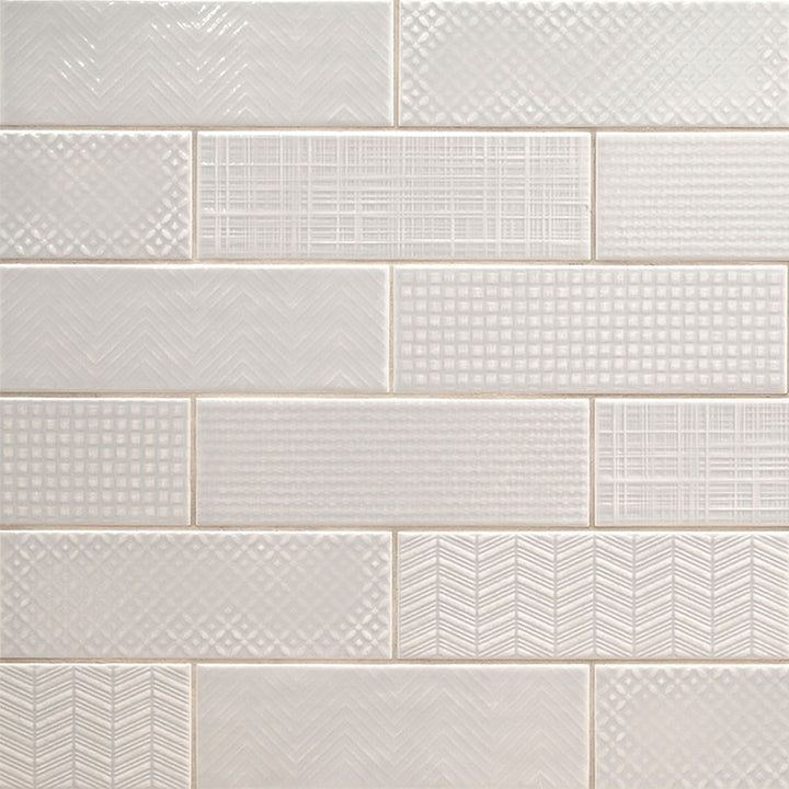 Dusk 3D Mix, 4" x 12" Ceramic Tile | Kitchen Backsplash Tile by MSI