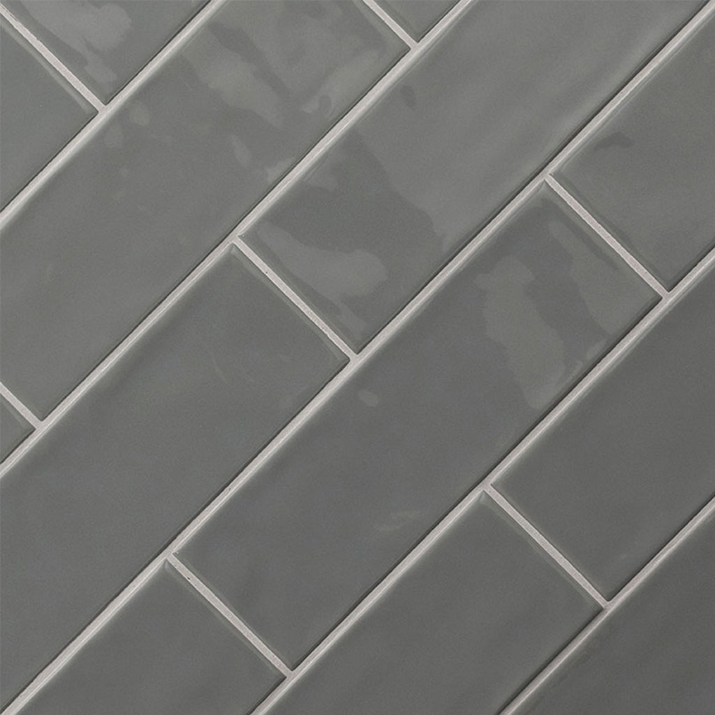 Graphite Mix, 4" x 12" Ceramic Tile | Kitchen Backsplash Tile by MSI