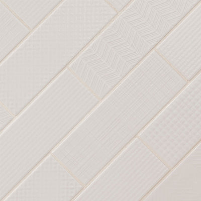 Pure 3D Mix, 4" x 12" Ceramic Tile | Kitchen Backsplash Tile by MSI