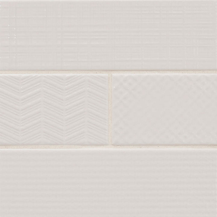 Pure 3D Mix, 4" x 12" Ceramic Tile | Kitchen Backsplash Tile by MSI