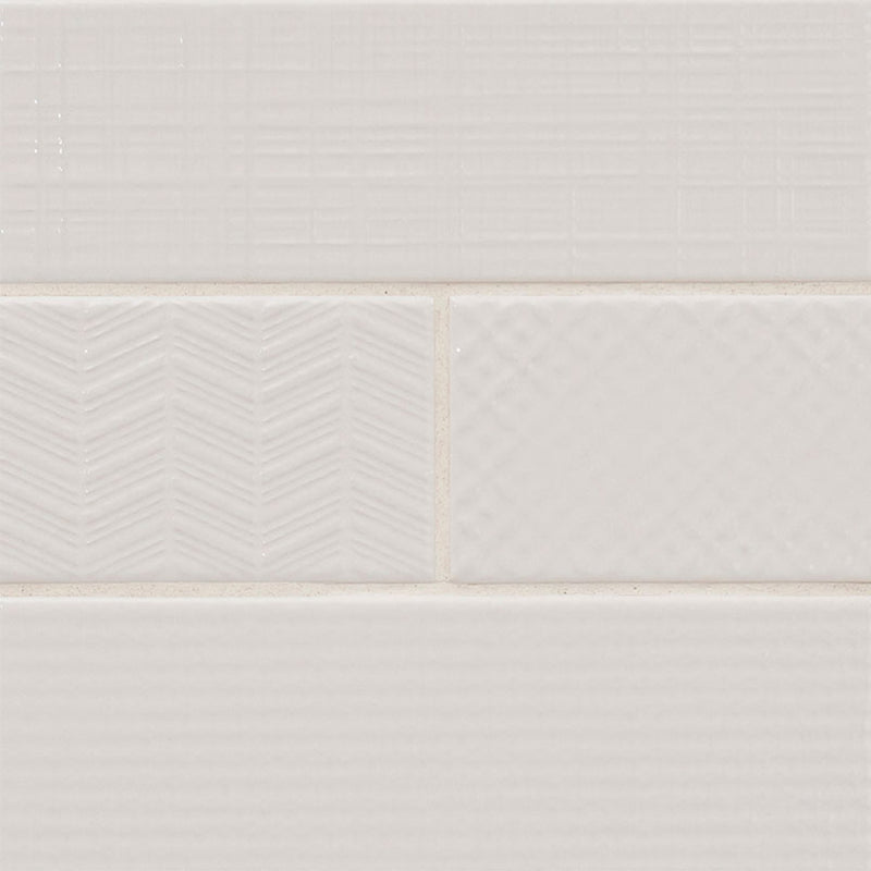 Pure 3D Mix, 4" x 12" Ceramic Tile | Kitchen Backsplash Tile by MSI